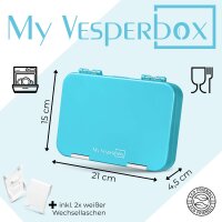 My Vesperbox - Len - in vielen Motiven verfügbar - Hellblau