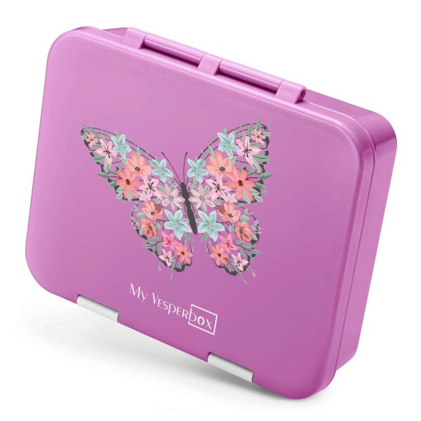 My Vesperbox "JIN" - in vielen Motiven verfügbar - Rosa Schmetterling