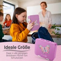 My Vesperbox "JIN" - in vielen Motiven verfügbar - Rosa Schmetterling