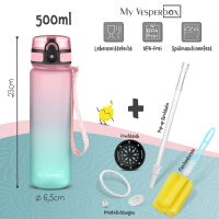 "Minny" - Rosa / Türkis 500 ml