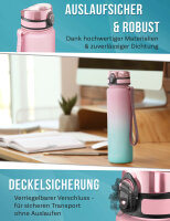 "Minny" - Rosa / Türkis 500 ml