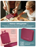 My Vesperbox LIV - Bento Box Kinder - Made in Germany - Biobasierend - Auslaufsicher & Unterteilt - BPA Frei - extrem robust - Lunchbox ? Brotdose mit Fächern - Jausenbox