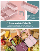 My Vesperbox LIV - Bento Box Kinder - Made in Germany - Biobasierend - Auslaufsicher & Unterteilt - BPA Frei - extrem robust - Lunchbox ? Brotdose mit Fächern - Jausenbox