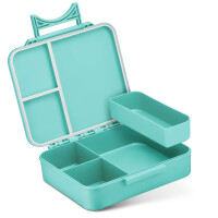 My Vesperbox LIV - Bento Box Kinder - Made in Germany - Biobasierend - Auslaufsicher & Unterteilt - BPA Frei - extrem robust - Lunchbox ? Brotdose mit Fächern - Jausenbox