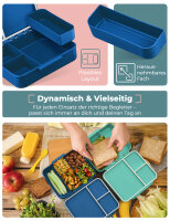My Vesperbox Liv Set – Brotdose & 500ml Trinkflasche für Kinder – auslaufsicher & BPA-frei – Lunchbox für Schule & Kindergarten - Bento Box Set - Made in Germany