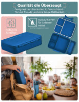 My Vesperbox Liv Set – Brotdose & 500ml Trinkflasche für Kinder – auslaufsicher & BPA-frei – Lunchbox für Schule & Kindergarten - Bento Box Set - Made in Germany