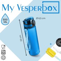 My Vesperbox Liv Set – Brotdose & 500ml Trinkflasche für Kinder – auslaufsicher & BPA-frei – Lunchbox für Schule & Kindergarten - Bento Box Set - Made in Germany