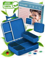 My Vesperbox Liv Set – Brotdose & 500ml Trinkflasche für Kinder – auslaufsicher & BPA-frei – Lunchbox für Schule & Kindergarten - Bento Box Set - Made in Germany