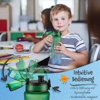 My Vesperbox Liv Set – Brotdose & 500ml Trinkflasche für Kinder – auslaufsicher & BPA-frei – Lunchbox für Schule & Kindergarten - Bento Box Set - Made in Germany