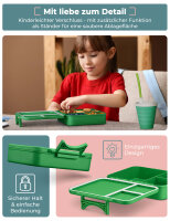 My Vesperbox Liv Set – Brotdose & 500ml Trinkflasche für Kinder – auslaufsicher & BPA-frei – Lunchbox für Schule & Kindergarten - Bento Box Set - Made in Germany