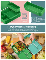 My Vesperbox Liv Set – Brotdose & 500ml Trinkflasche für Kinder – auslaufsicher & BPA-frei – Lunchbox für Schule & Kindergarten - Bento Box Set - Made in Germany