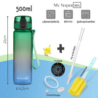 My Vesperbox Liv Set – Brotdose & 500ml Trinkflasche für Kinder – auslaufsicher & BPA-frei – Lunchbox für Schule & Kindergarten - Bento Box Set - Made in Germany
