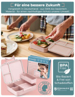My Vesperbox Liv Set – Brotdose & 500ml Trinkflasche für Kinder – auslaufsicher & BPA-frei – Lunchbox für Schule & Kindergarten - Bento Box Set - Made in Germany