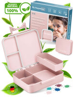 My Vesperbox Liv Set – Brotdose & 500ml Trinkflasche für Kinder – auslaufsicher & BPA-frei – Lunchbox für Schule & Kindergarten - Bento Box Set - Made in Germany