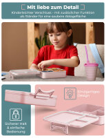 My Vesperbox Liv Set – Brotdose & 500ml Trinkflasche für Kinder – auslaufsicher & BPA-frei – Lunchbox für Schule & Kindergarten - Bento Box Set - Made in Germany