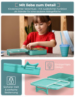 My Vesperbox Liv Set – Brotdose & 500ml Trinkflasche für Kinder – auslaufsicher & BPA-frei – Lunchbox für Schule & Kindergarten - Bento Box Set - Made in Germany