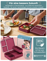 My Vesperbox Liv Set – Brotdose & 500ml Trinkflasche für Kinder – auslaufsicher & BPA-frei – Lunchbox für Schule & Kindergarten - Bento Box Set - Made in Germany